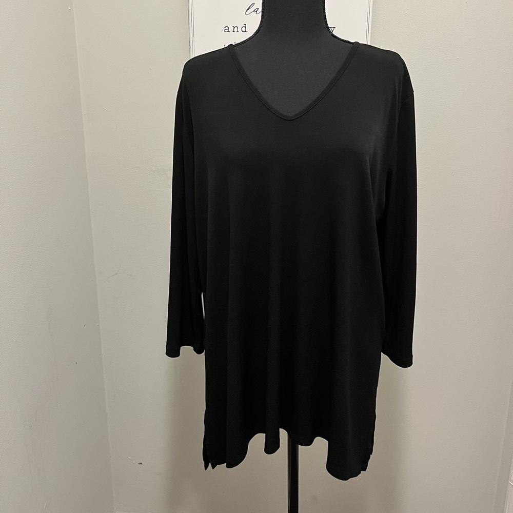 Plus Size Black Blouse